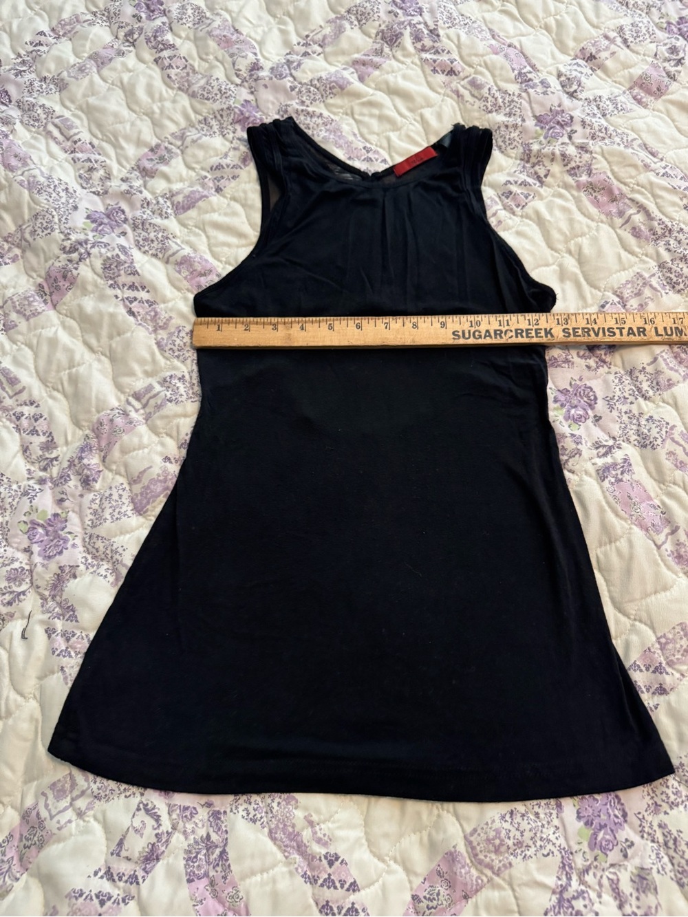 Red Black Sleeveless Tank Top